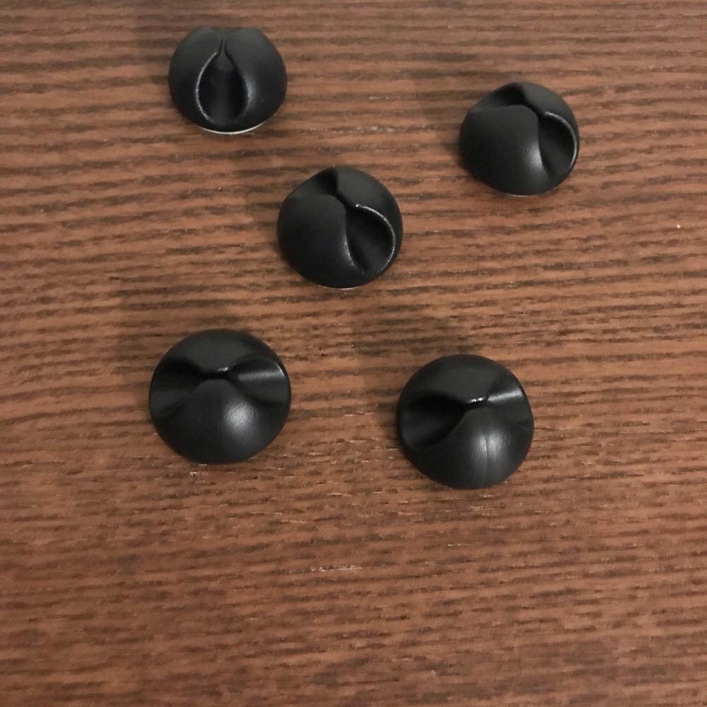 Cable cord adhesive holders 5 pieces